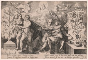 Allegorie op de Goede en de Corrupte Boom door Gillis van Breen