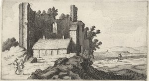 Kapel in een ruïne door Gillis van Scheyndel (I)