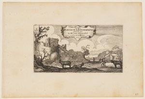 Titelpagina, uit Twaalf landschappen met figuren