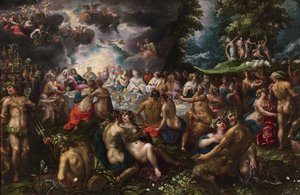 Gillis-van-Valckenborch-De-MARRIAGE-VAN-PELEUS-En-THETIS door Gillis van Valckenborch