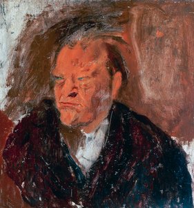 Portret van Giuseppe Ungaretti door Gino  Bonichi