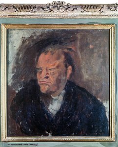 Portret van de Italiaanse dichter Giuseppe Ungaretti (1888-1970). Schilderij door Gino Bonichi genaamd Scipione (1904-1933) door Gino (1904 33) Bonichi