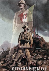 Overgave van Amedeo, Hertog van Aosta bij Amba Alagi (17 mei) door Gino Boccasile