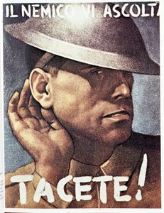 Tacete, il nemico vi ascolta (Stilte, de vijand luistert) door Gino Boccasile