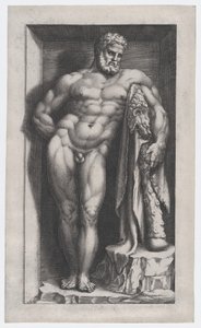 Speculum Romanae Magnificentiae: De Farnese Hercules, 16e eeuw