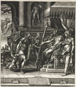 De Laster van Apelles door Giorgio Ghisi