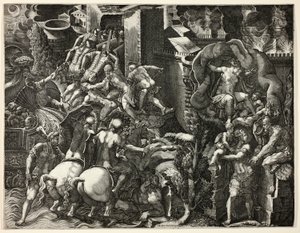 De val van Troje en de ontsnapping van Aeneas
