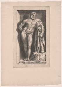 De Farnese Hercules door Giorgio Ghisi