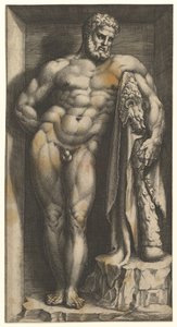 De Farnese Hercules door Giorgio Ghisi