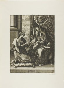 Het Mystieke Huwelijk van Sint-Catharina door Giorgio Ghisi
