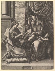 Het mystieke huwelijk van St. Catharina, ca. 1555-56