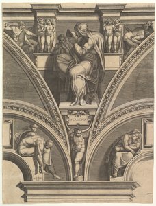 De Perzische Sibylle, uit de serie van Profeten en Sibyllen in de Sixtijnse Kapel