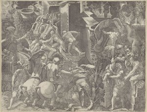 Val van Troje en de ontsnapping van Aeneas