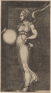 Allegorisch Figuur met een Bol