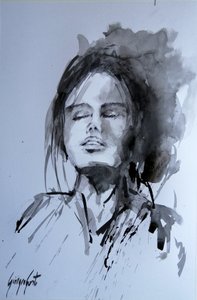 Portret van een serene vrouw door Giorgio Gosti