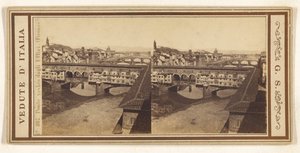 Oude brug vanaf de Uffizi, (Florence)