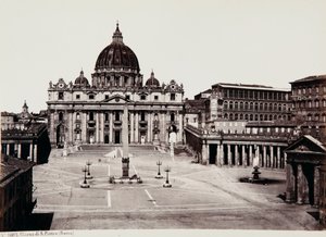 De Basiliek van S. Pietro, Vaticaanstad door Giorgio Sommer