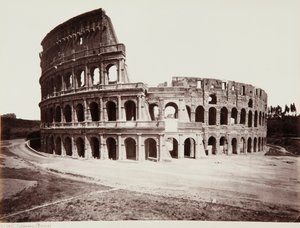 Het Colosseum of Flavisch Amfitheater, Rome door Giorgio Sommer