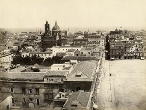Zicht op Palermo vanaf Porta Nuova, Sicilië, Italië, foto door Giorgio Sommer door Giorgio Sommer