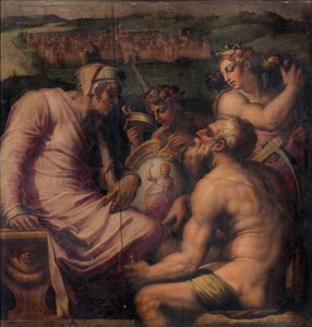 Allegorie van San Giovanni Valdarno door Giorgio Vasari