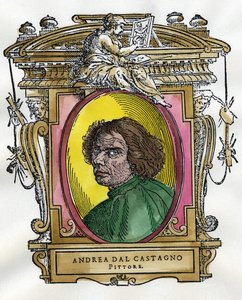 Portret van de schilder Andrea Del Castagno door Giorgio Vasari