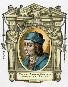Portret van Jacopo Sansovino door Giorgio Vasari