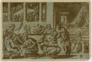 Studie voor de Allegorie van Geboorte