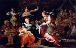 De geboorte van de Maagd door Giorgio Vasari