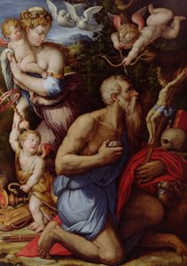 De Verleiding van St. Hiëronymus door Giorgio Vasari