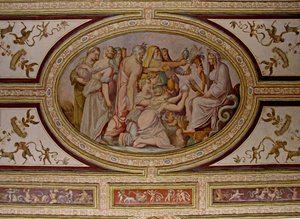 (detail) De mythe van Ceres, plafond van Altoviti, 1553