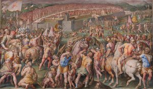 De bestorming van het fort van Stampace in Pisa, 1568-1571