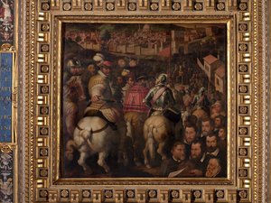 Triomf voor de oorlog tegen Siena door Giorgio Vasari
