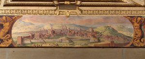 Uitzicht op Florence, 1557-1558 door Giorgio Vasari