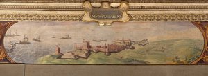 Uitzicht op Piombino, 1557-1558 door Giorgio Vasari
