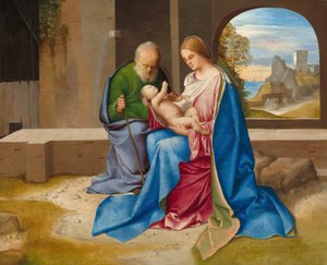 De Heilige Familie, waarschijnlijk ca. 1500 door Giorgione