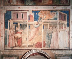 Verhalen van Johannes de Evangelist: ontvoering (detail) door Giotto (c.1266 1337)