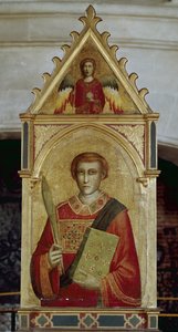 Sint Laurentius (San Lorenzo) - Olie op hout door Giotto (c.1266 1337)