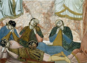 De Opstanding van Christus, Detail uit Leven en Passie van Christus, door Giotto