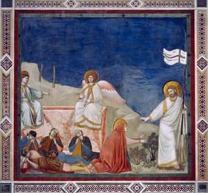 Noli Me Tangere - De Opstanding van Christus (detail) door Giotto (c.1266 1337)