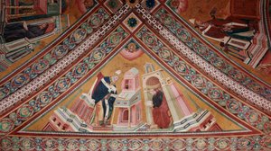 De Kerkleraren: Sint Ambrosius door Giotto (c.1266 1337)