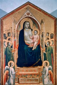 Madonna en Kind op de Troon, ca. 1300-1303 door Giotto di Bondone