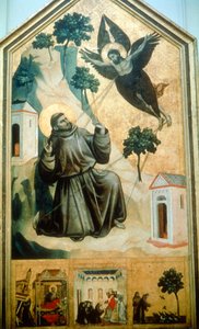 Stigmatisatie van Sint Franciscus, 1300 door Giotto