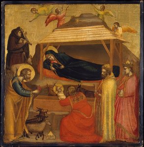 Aanbidding der koningen. Circa 1320 door Giotto di Bondone