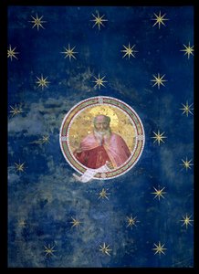 De profeet Jesaja, detail van het gewelf, 1303-05 (na restauratie) door Giotto di Bondone