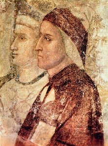 Paradijs, detail van Dante Alighieri (1265-1321) ca.1336 door Giotto di Bondone school of Giotto di Bondone school of