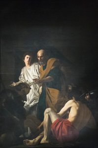 Sint Petrus bevrijd uit de gevangenis door Giovanni Battista Caracciolo