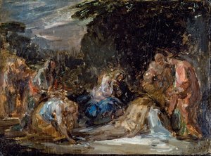 Kruisafneming, door Giovanni Carnovali genaamd Piccio door Giovanni Carnovali