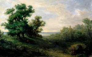 Landschap, door Giovanni Carnovali door Giovanni Carnovali