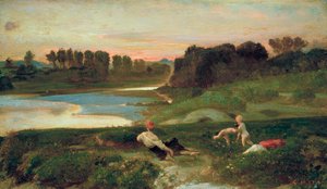 Middag bij de Cascine door Giovanni (1826 1903) Costa