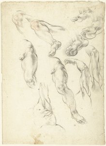 Studieblad met armen en benen door Giovanni Alberti